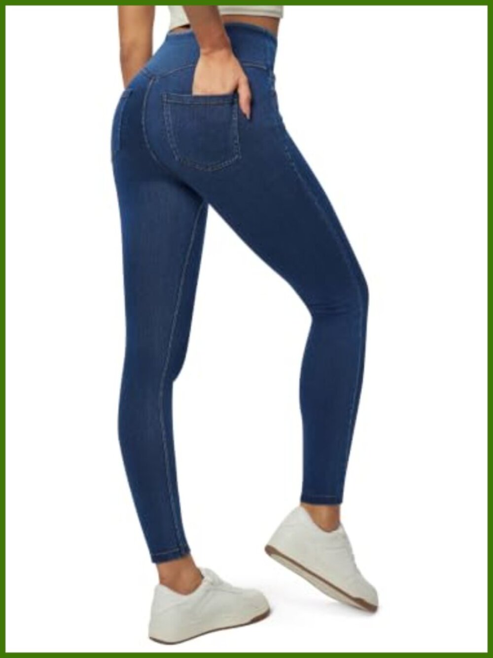 Women's Stretchy Pull On High Waist Skinny Jeggings Jeans